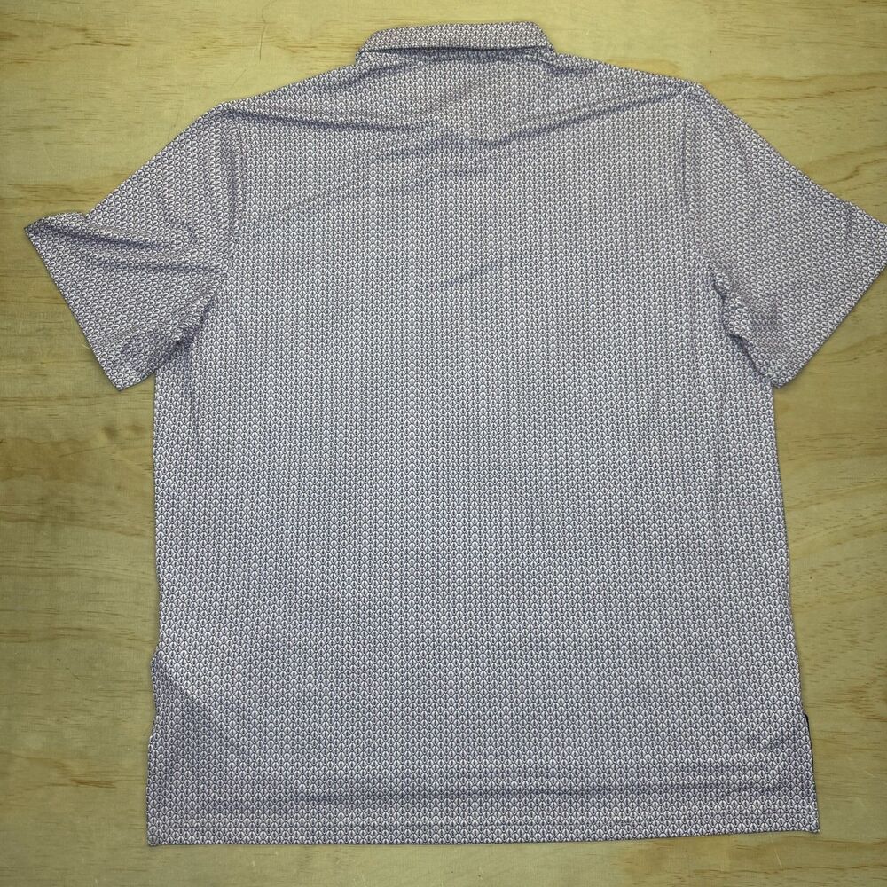NEW RLX Ralph Lauren Golf Purple Navy Bee Print Performance Polo Shirt XL - Picture 11 of 14